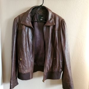 XL A.N.A leather bomber jacket